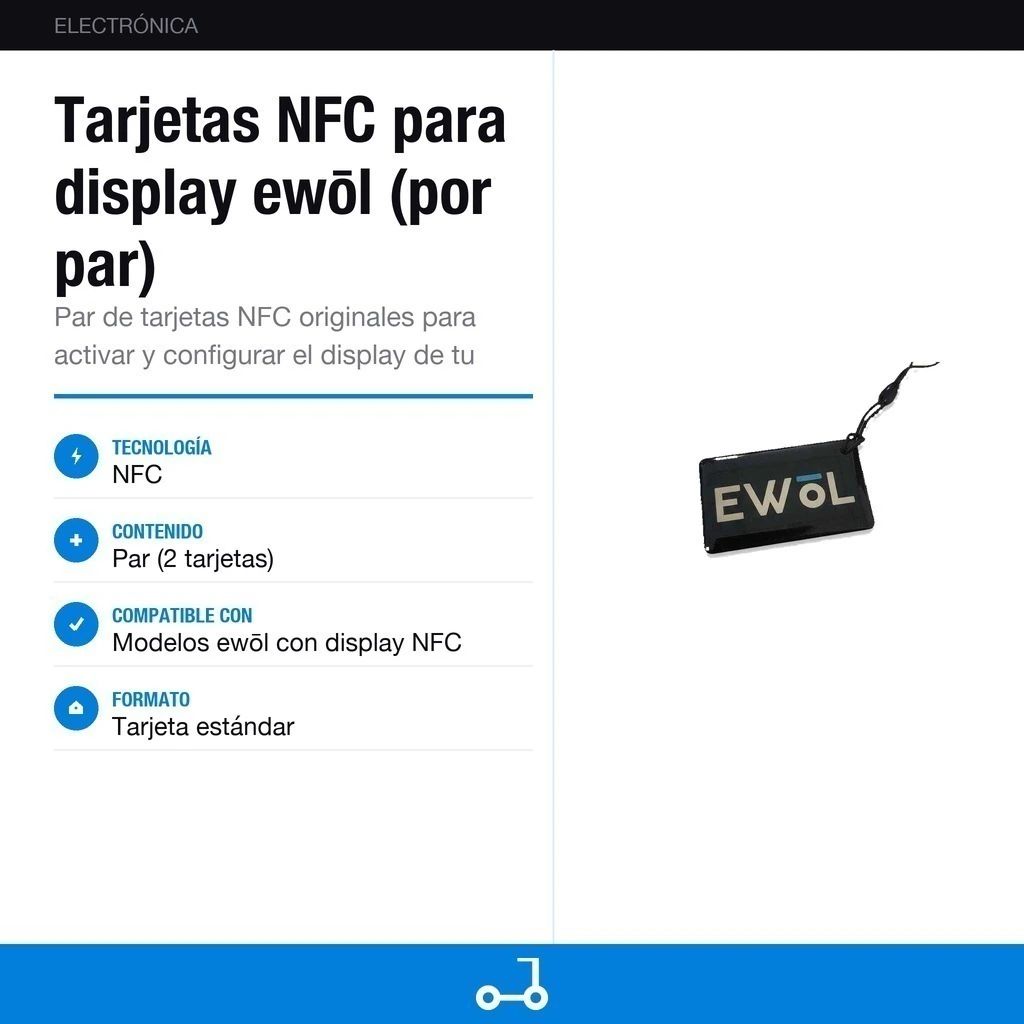 Tarjetas NFC para display ewōl (por par)